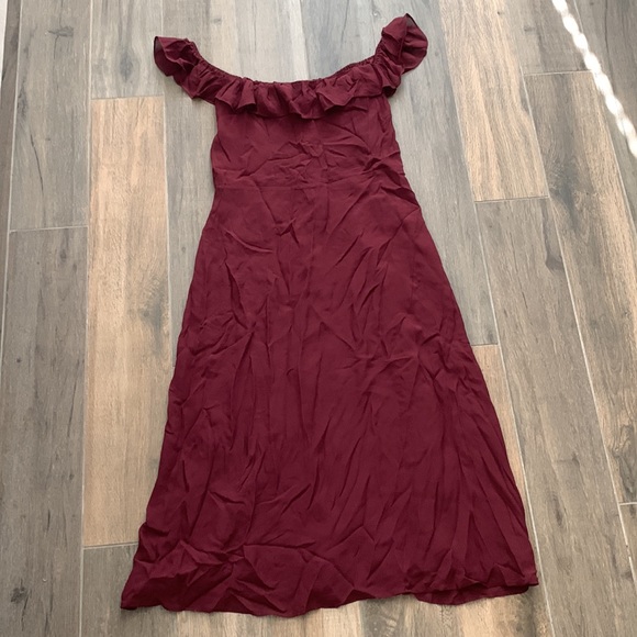 NEW Reformation Colette Midi Dress Size 12 - Picture 3 of 6